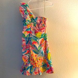 Lilly Pulitzer Tiffani Stretch Dress w/ Ruffle NWT